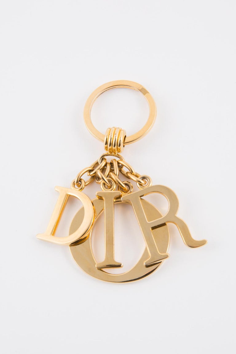 Christian Dior Gold Tone Letters Charms Key Ring at 1stDibs dior