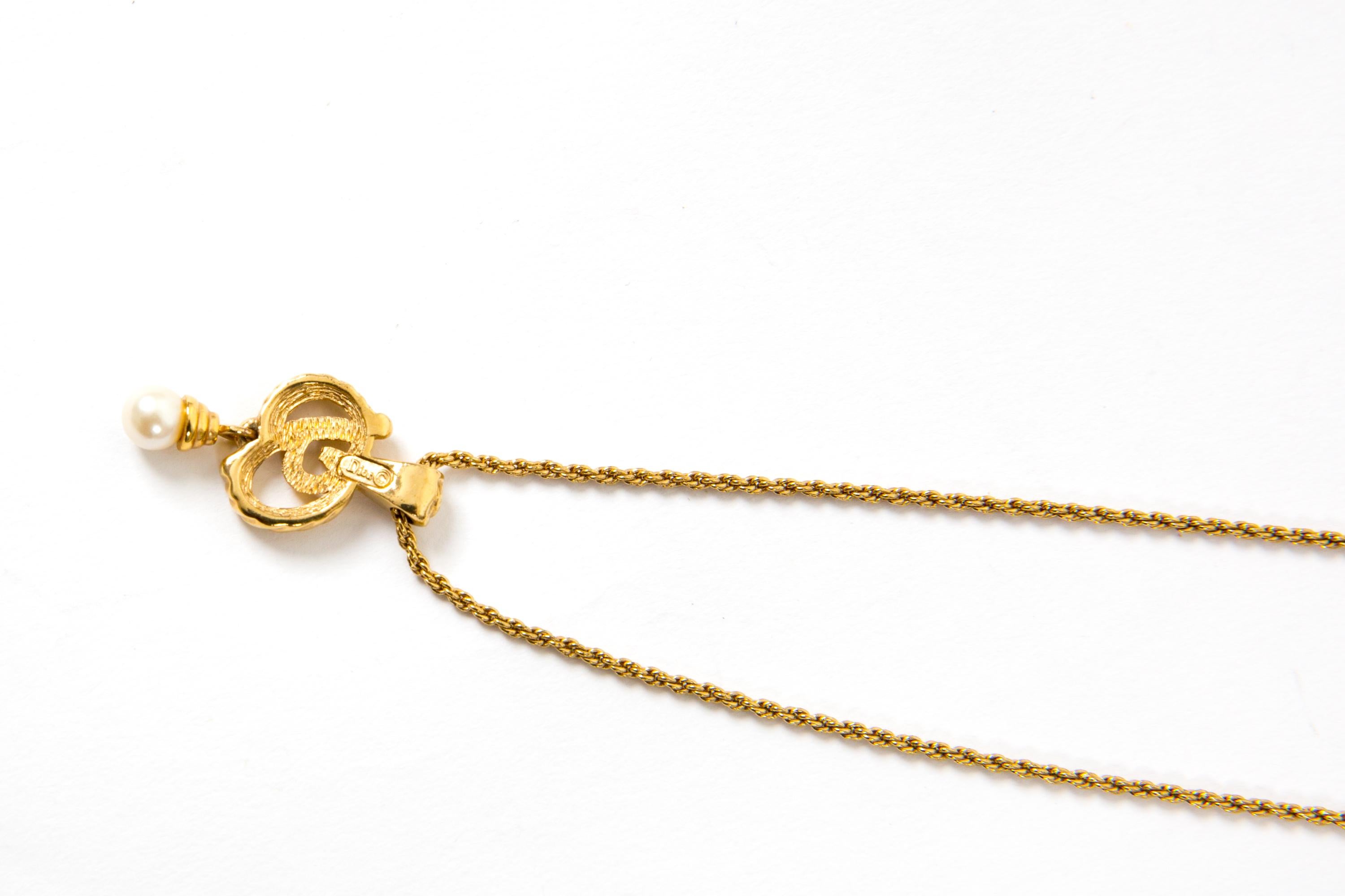 Collana in oro di Christian Dior In condizioni buone in vendita a Paris, FR