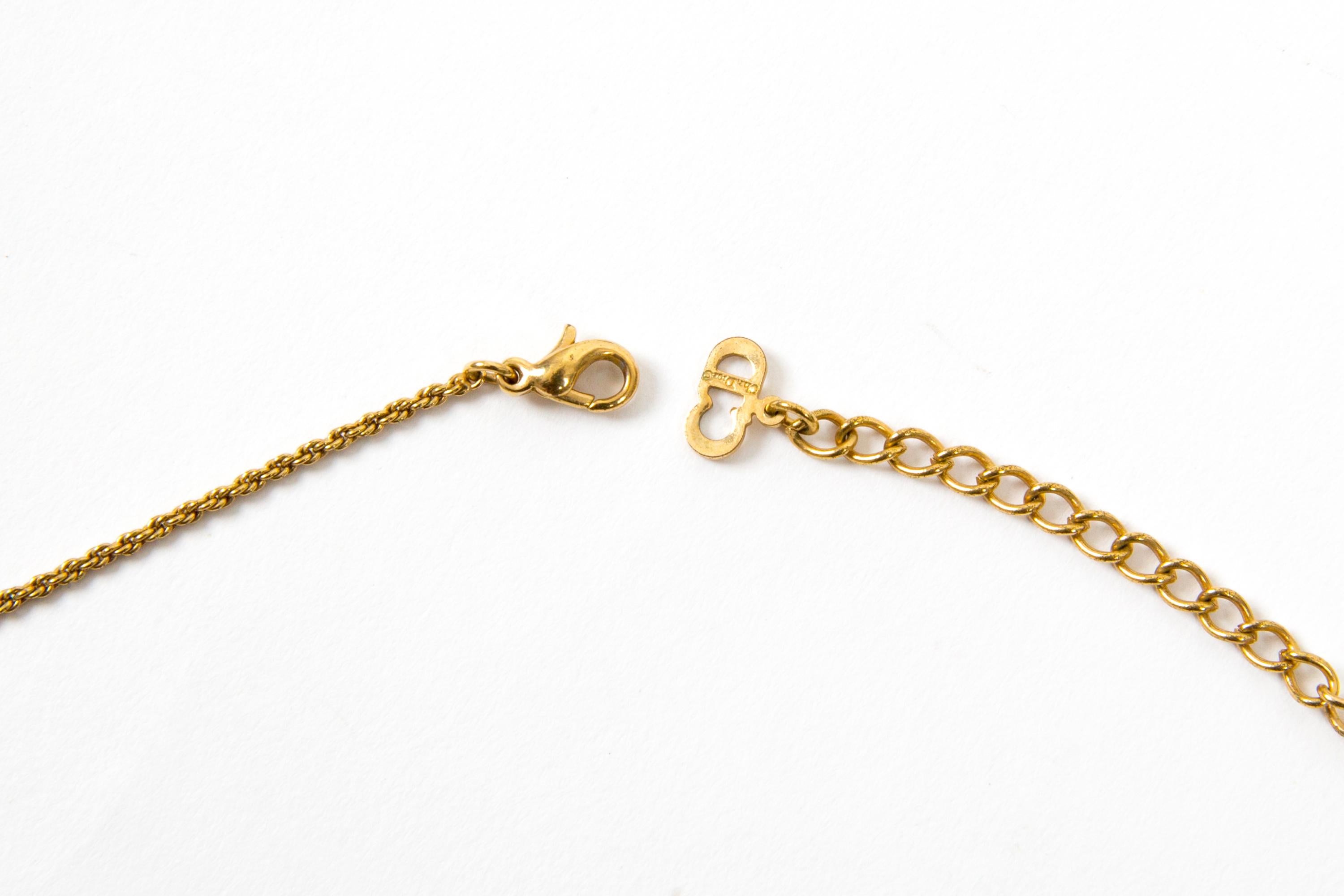 Collana in oro di Christian Dior in vendita 1