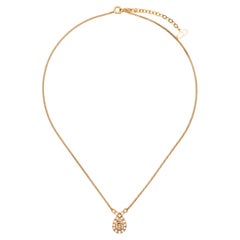 Christian Dior Gold-Tone Pendant Necklace