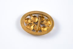 Christian Dior Gold Tone Perfume Bottles Brooch