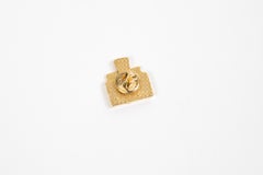 Christian Dior Gold Tone Perfume Brooch Pin