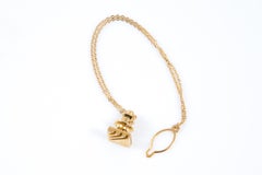 Christian Dior Gold Tone Square Tie Tack Pin