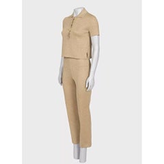 Christian Dior Gold-Tone Two-Piece Suit XS Never Worn Jacket Trousers