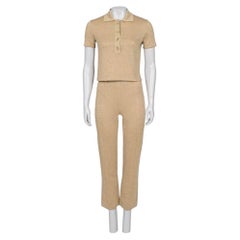 Christian Dior Gold-Tone Two-Piece Suit XS Never Worn Jacket Trousers