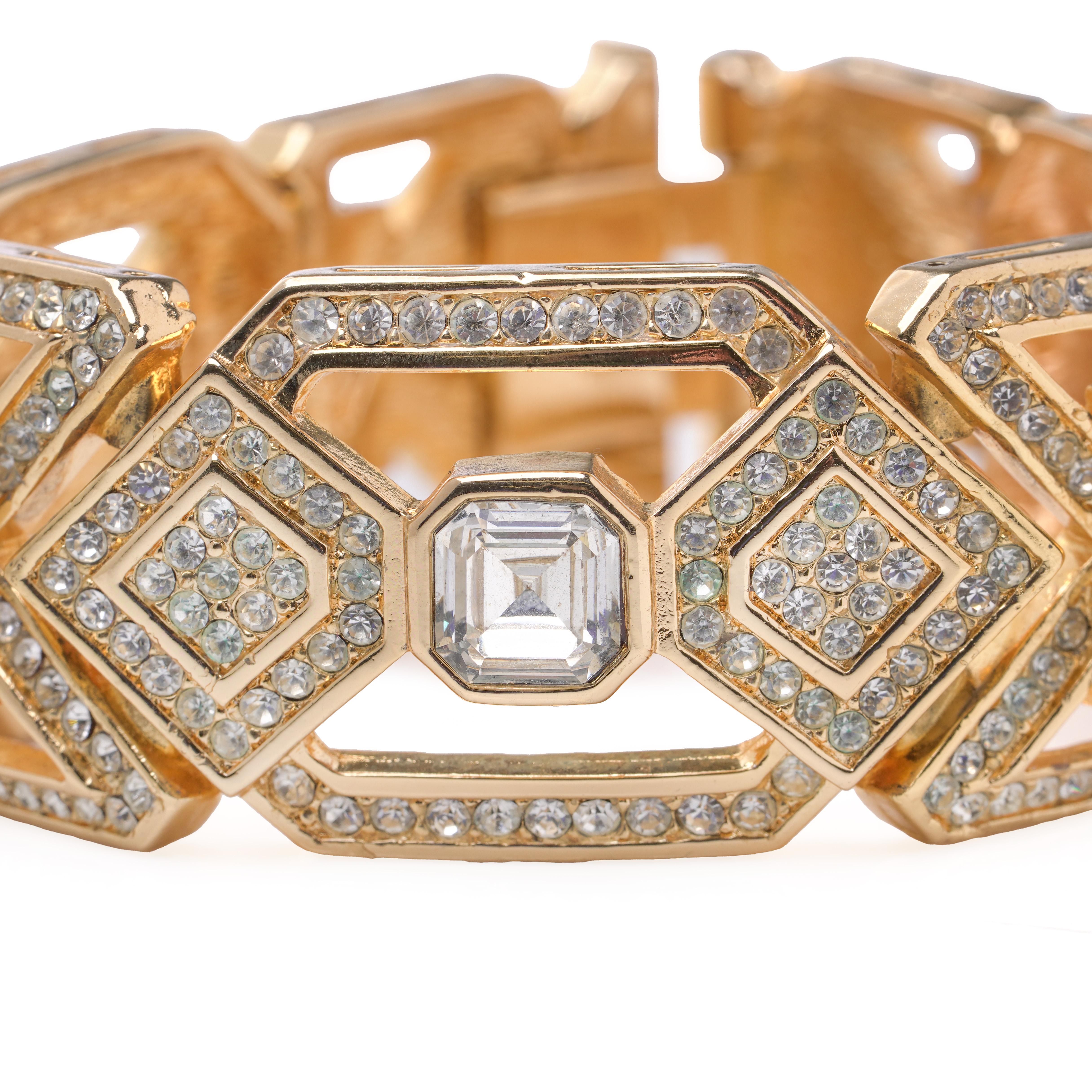 Christian Dior - Bracciale a maglie con tonalità d'oro, circa anni '80 in vendita 4