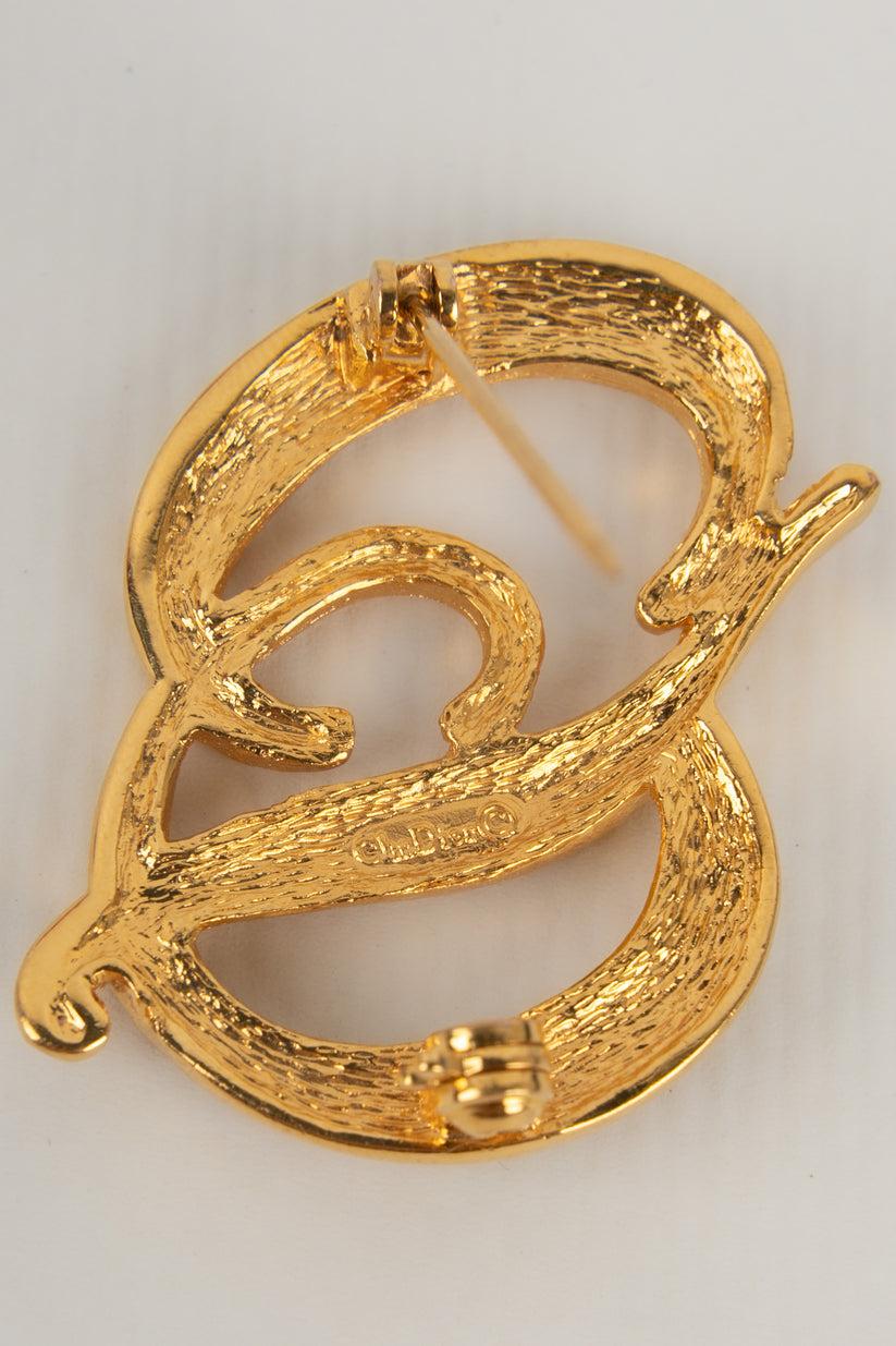 Christian Dior Broche dorado con brillantes en Bueno estado para la venta en SAINT-OUEN-SUR-SEINE, FR
