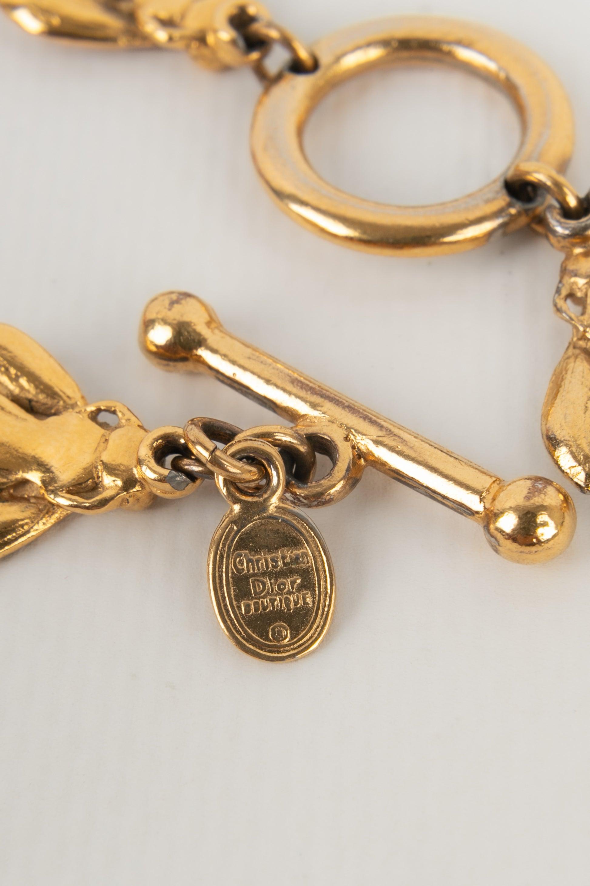 Women's Christian Dior Golden Metal Bee Bracelet