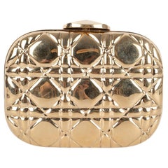 Christian Dior Golden Metal Minaudiere Bag