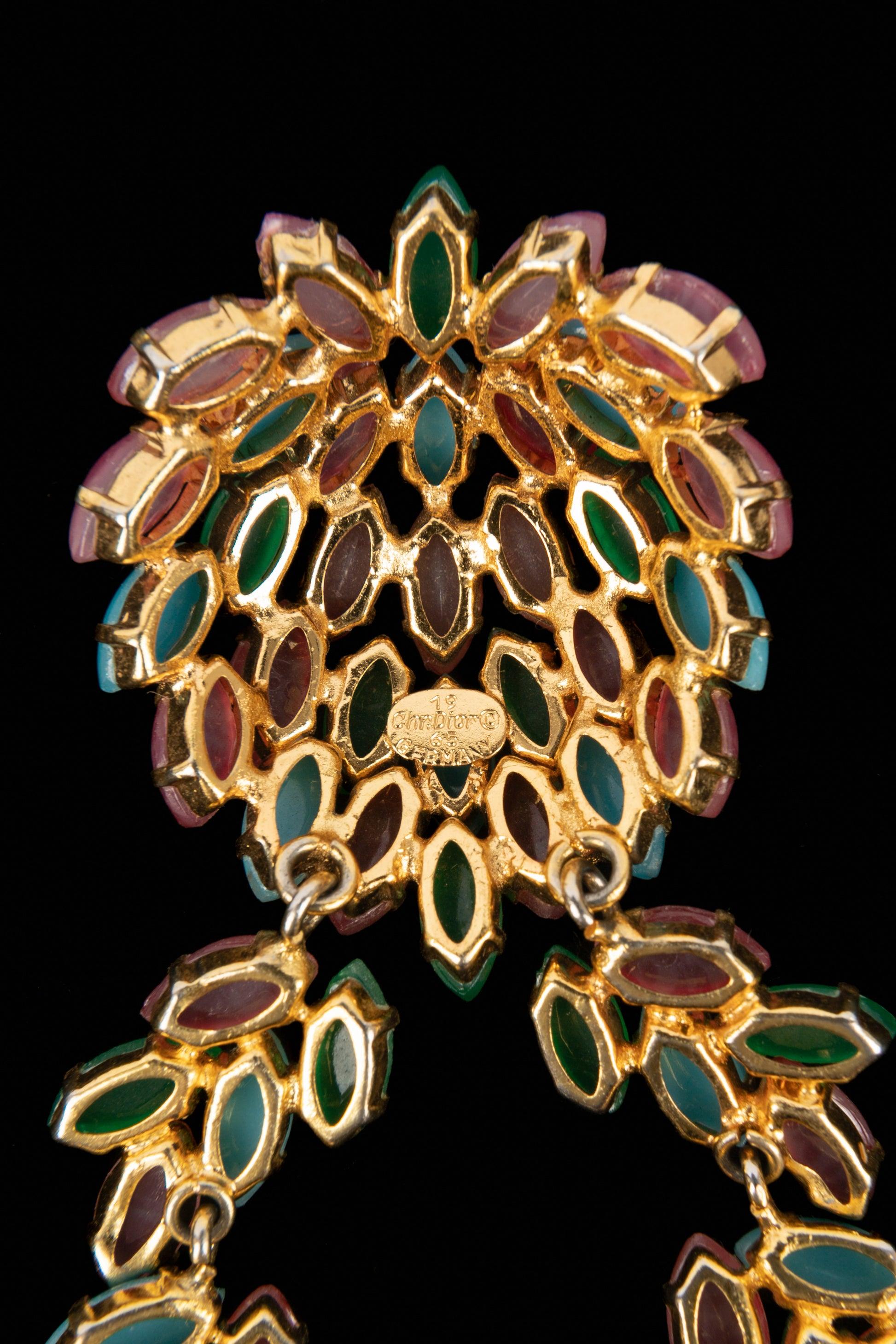 Christian Dior, Halskette aus goldenem Metall, 1965 im Angebot 4
