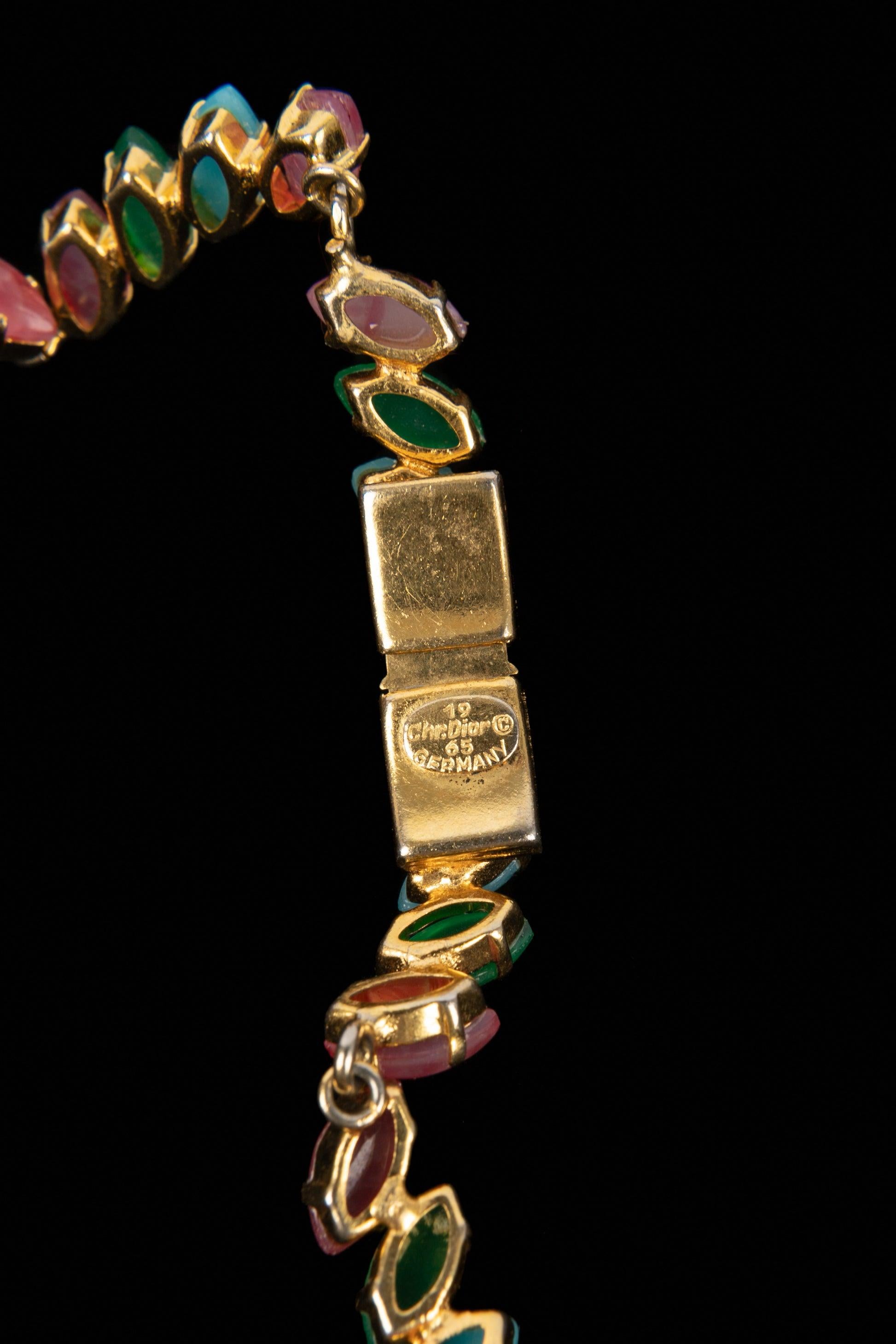 Christian Dior Golden Metal Necklace, 1965 For Sale 5