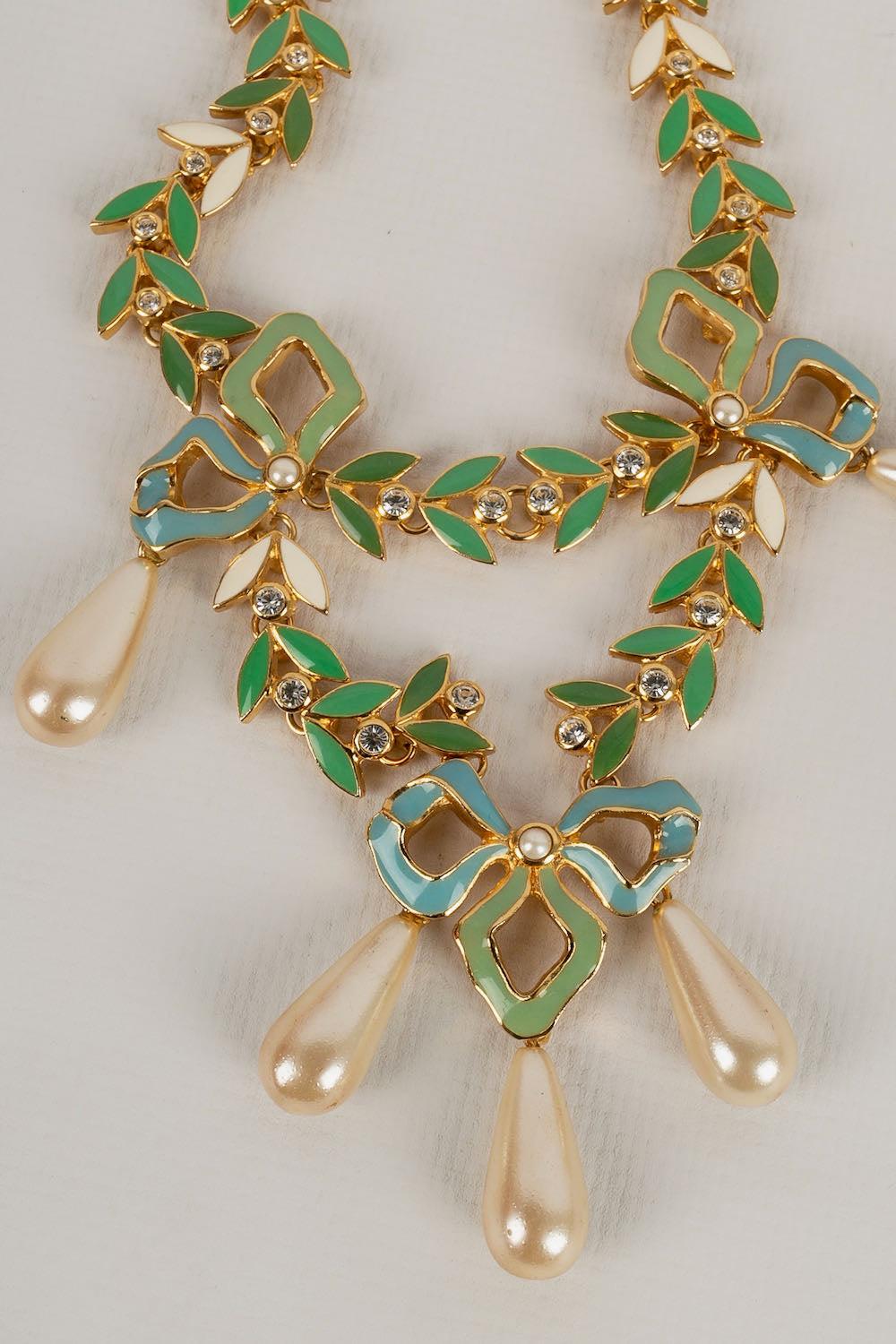 Christian Dior Golden Metal Necklace, 2001 For Sale 1