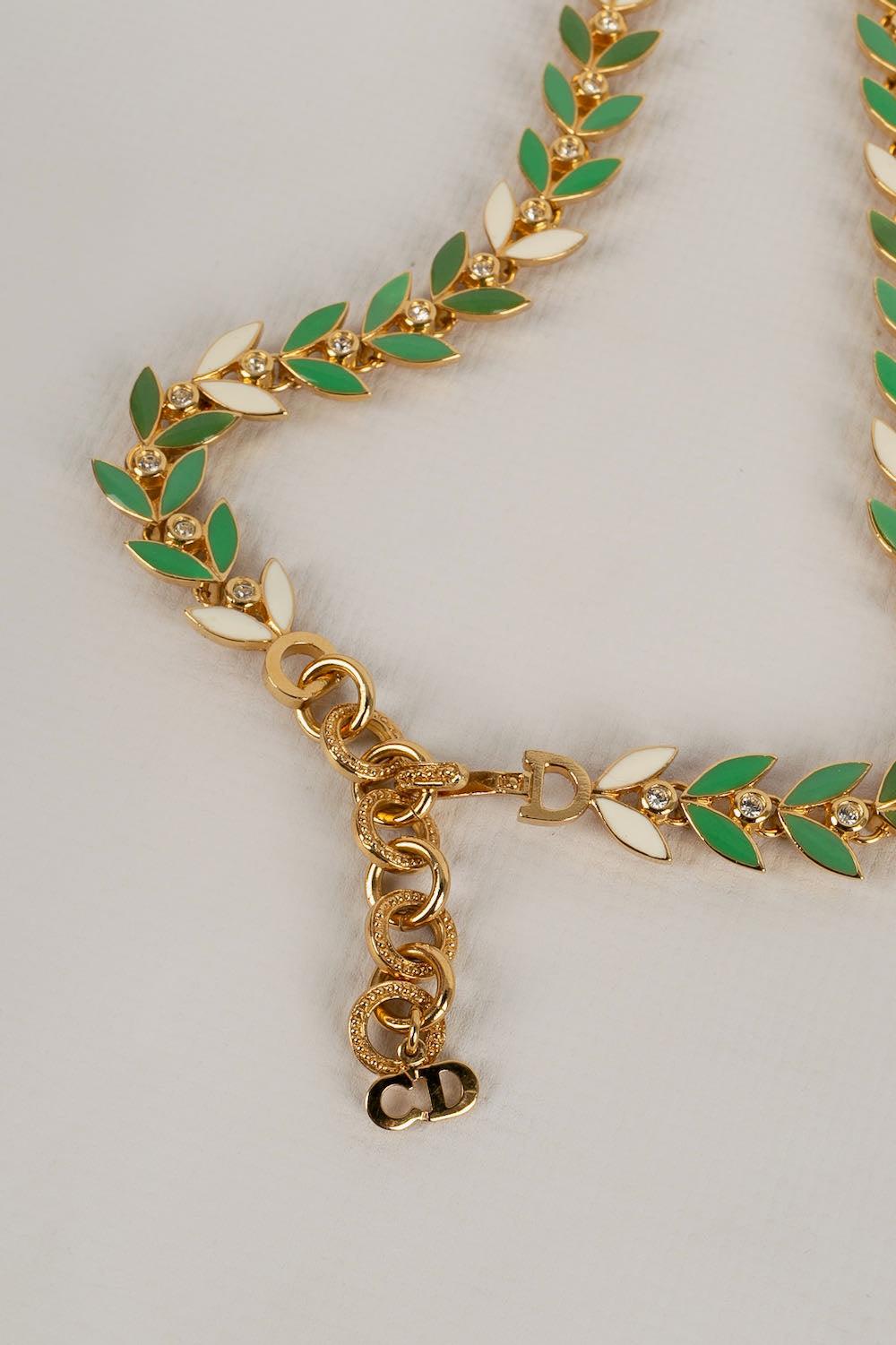 Christian Dior Golden Metal Necklace, 2001 For Sale 2