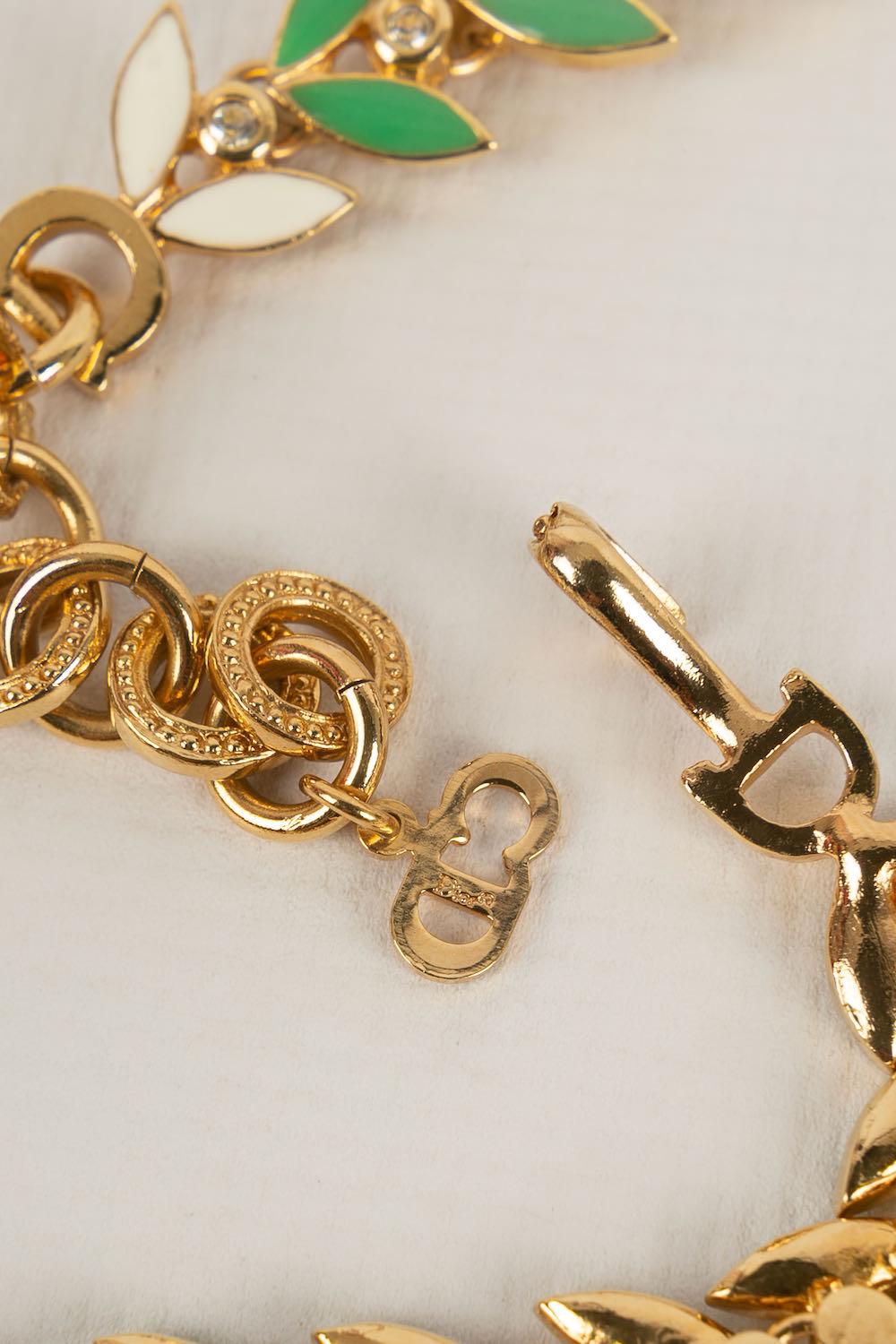 Christian Dior Golden Metal Necklace, 2001 For Sale 3