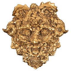 Christian Dior Golden Metal Pendant Brooch