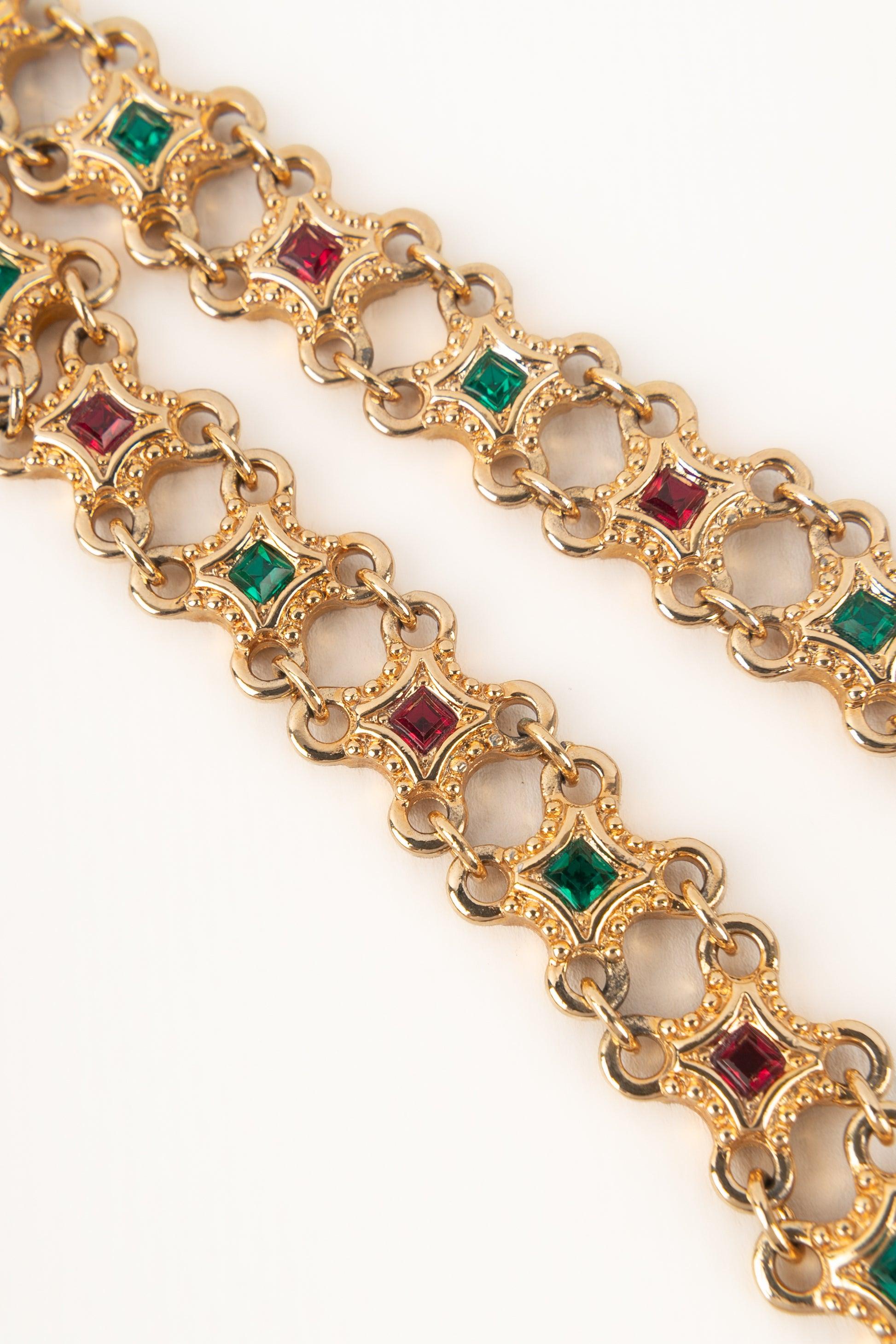 Women's Christian Dior Golden Metal Pendant Necklace For Sale