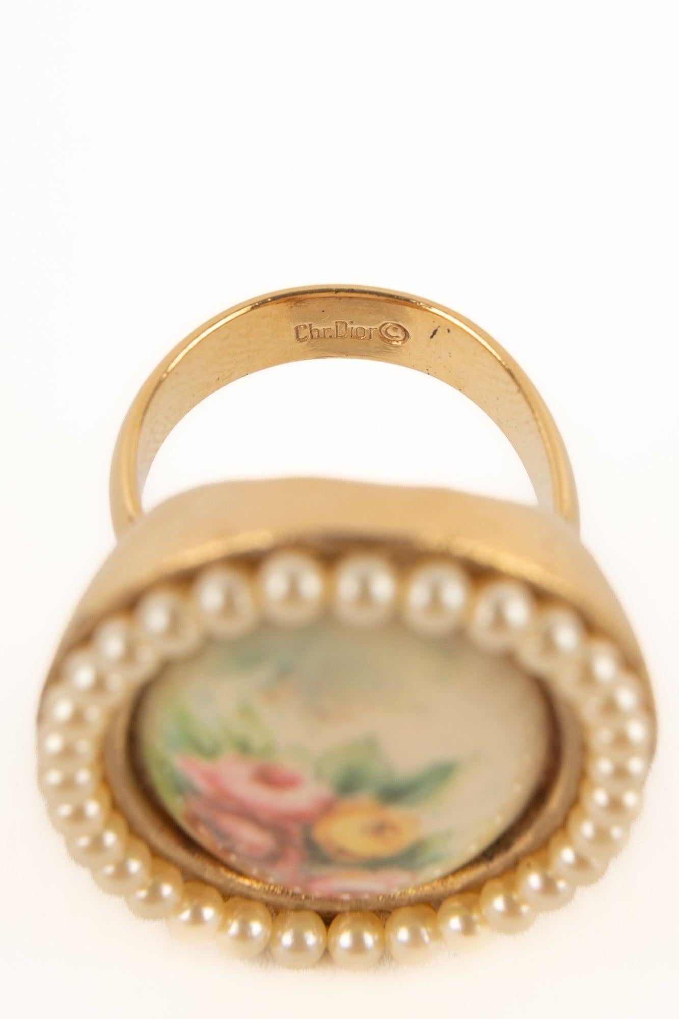 Christian Dior Golden Metal Ring, 2000 2