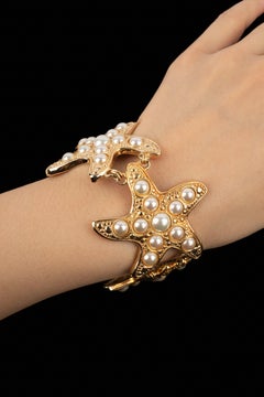 Christian Dior Golden Metal 'Starfish' Bracelet
