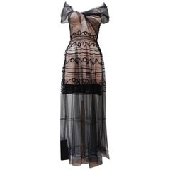 Christian Dior gorgeous tulle and silk evening dress by John Galliano