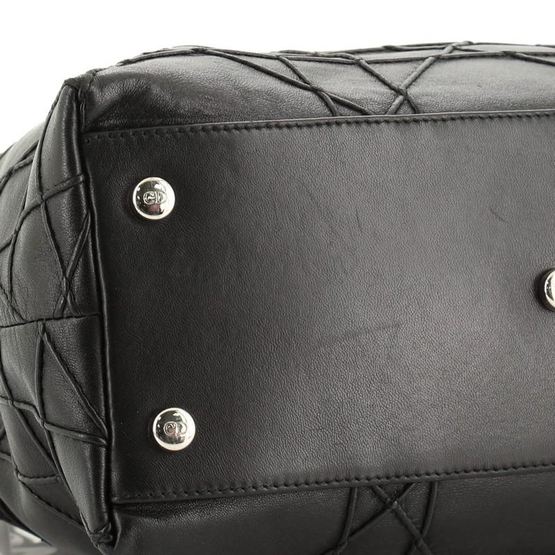 Christian Dior Granville Satchel Cannage Quilt Leather Medium  1
