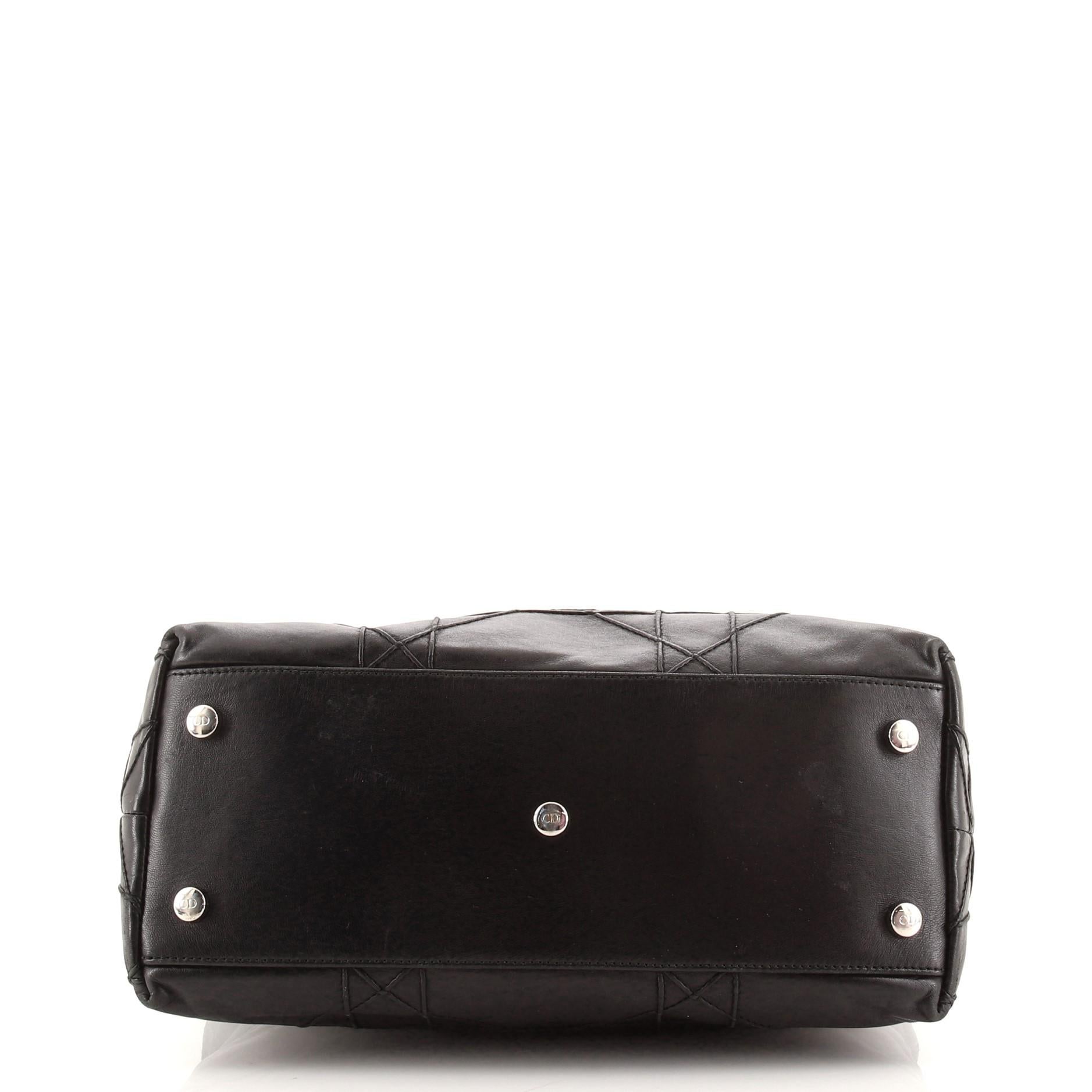 Christian Dior Granville Satchel Cannage Quilt Leder Klein für Damen oder Herren