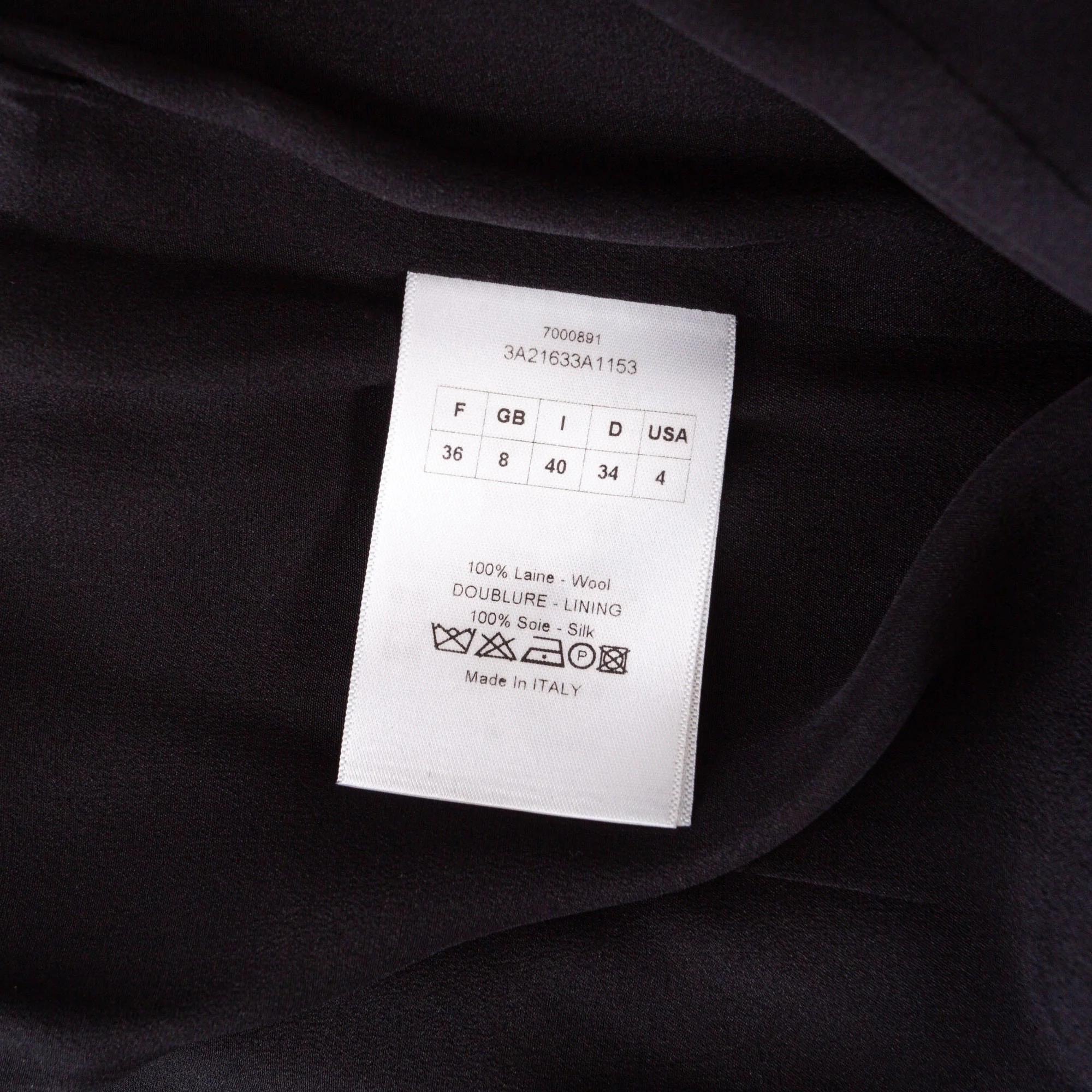 Christian Dior Gray Lightweight Wool Avant Garde Peplum Dress For Sale 1