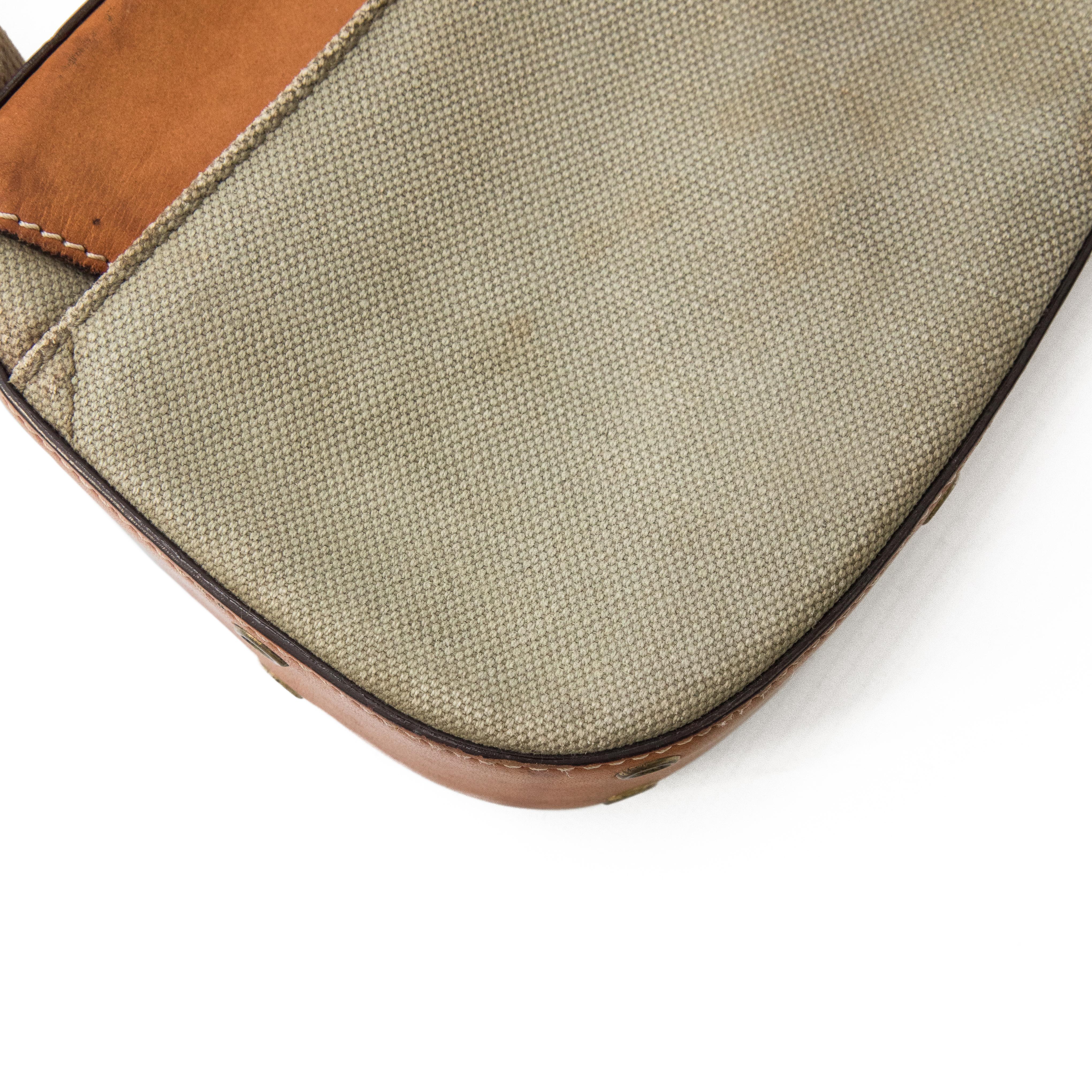 Christian Dior Green Canvas Street Chic Columbus Shoulder Bag For Sale 6