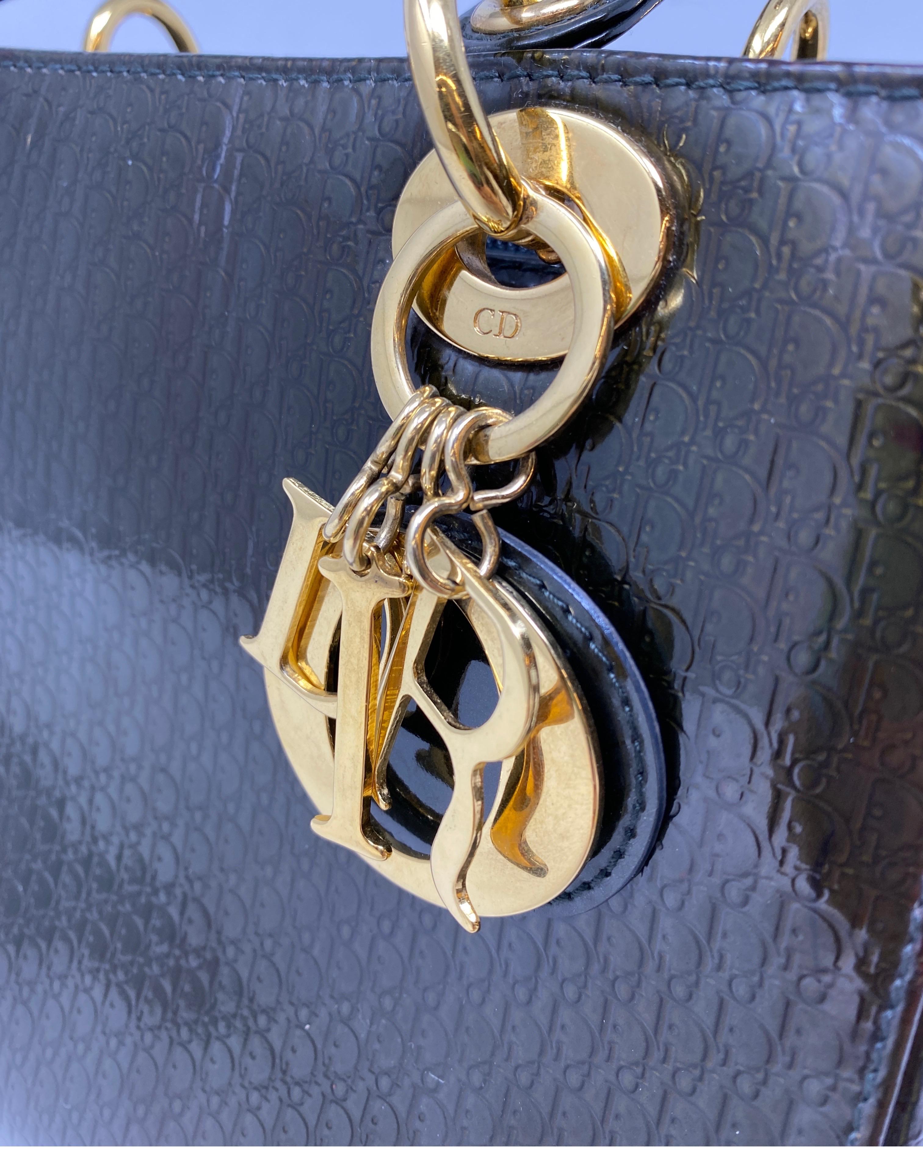Christian Dior Green Lady Dior Bag 4