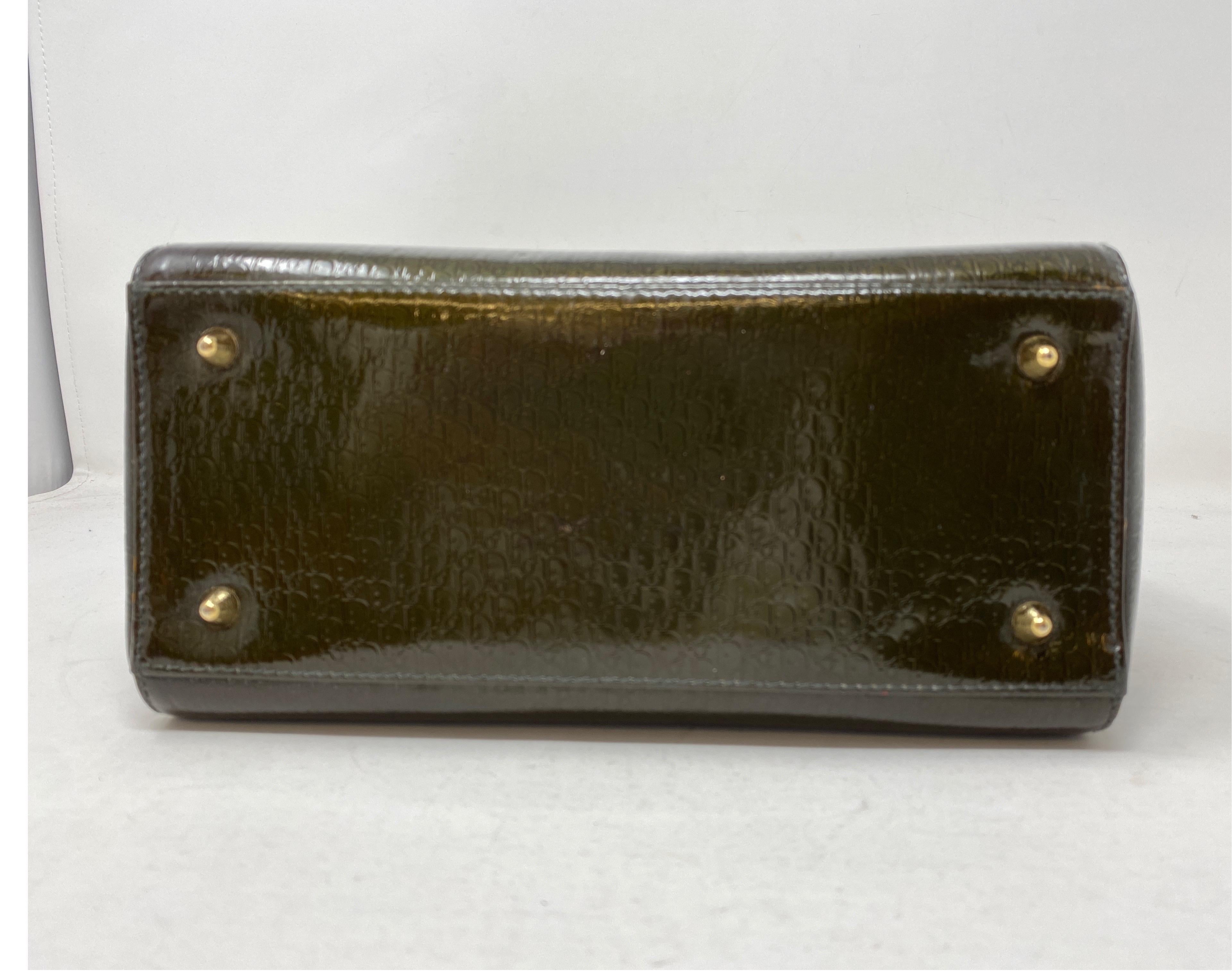 Christian Dior Green Lady Dior Bag In Good Condition In Athens, GA