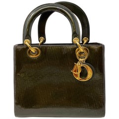 Christian Dior Green Lady Dior Bag