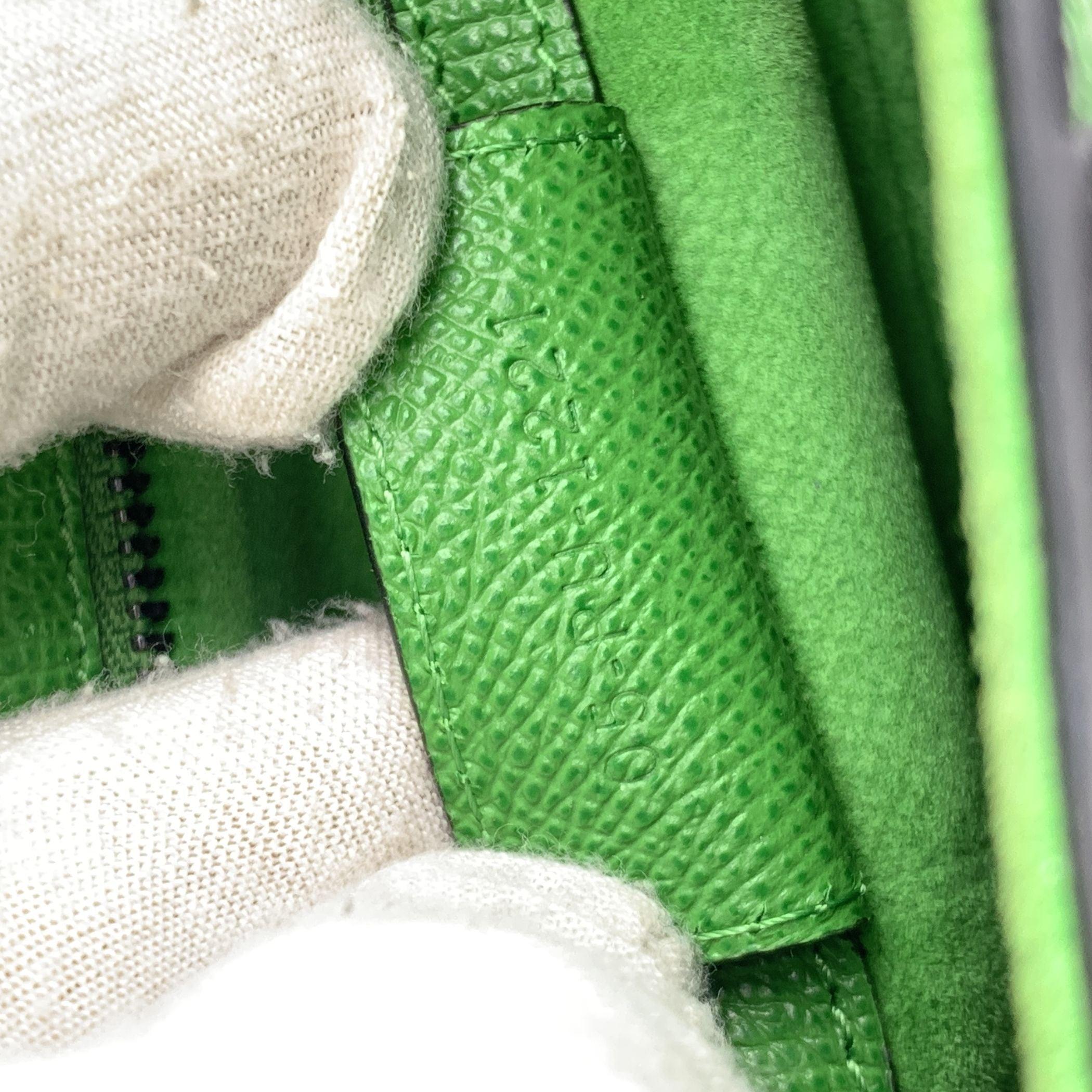 Christian Dior Bolso bandolera de piel verde con herrajes iridiscentes 1