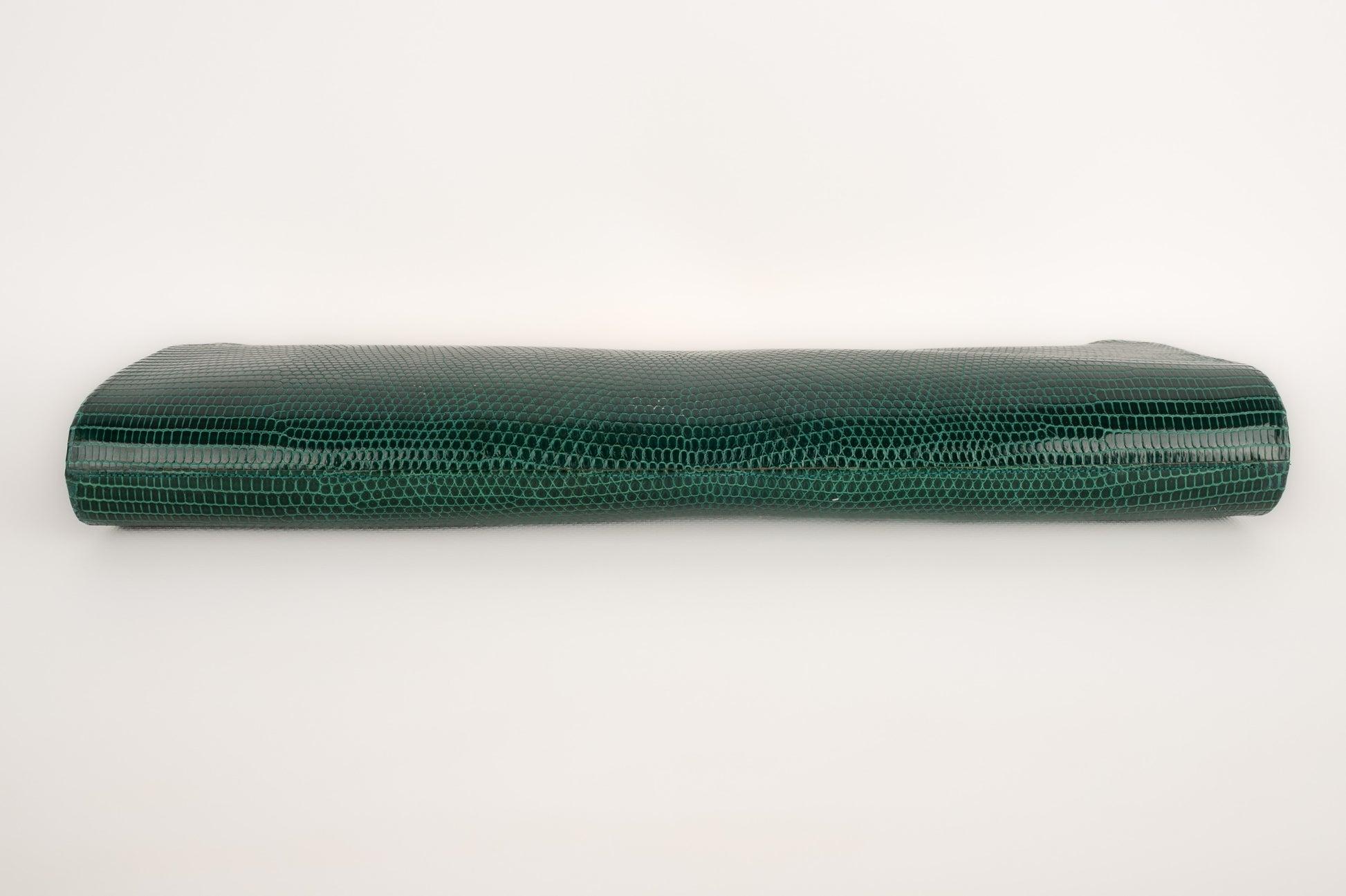 Christian Dior Green Lizard Leather 