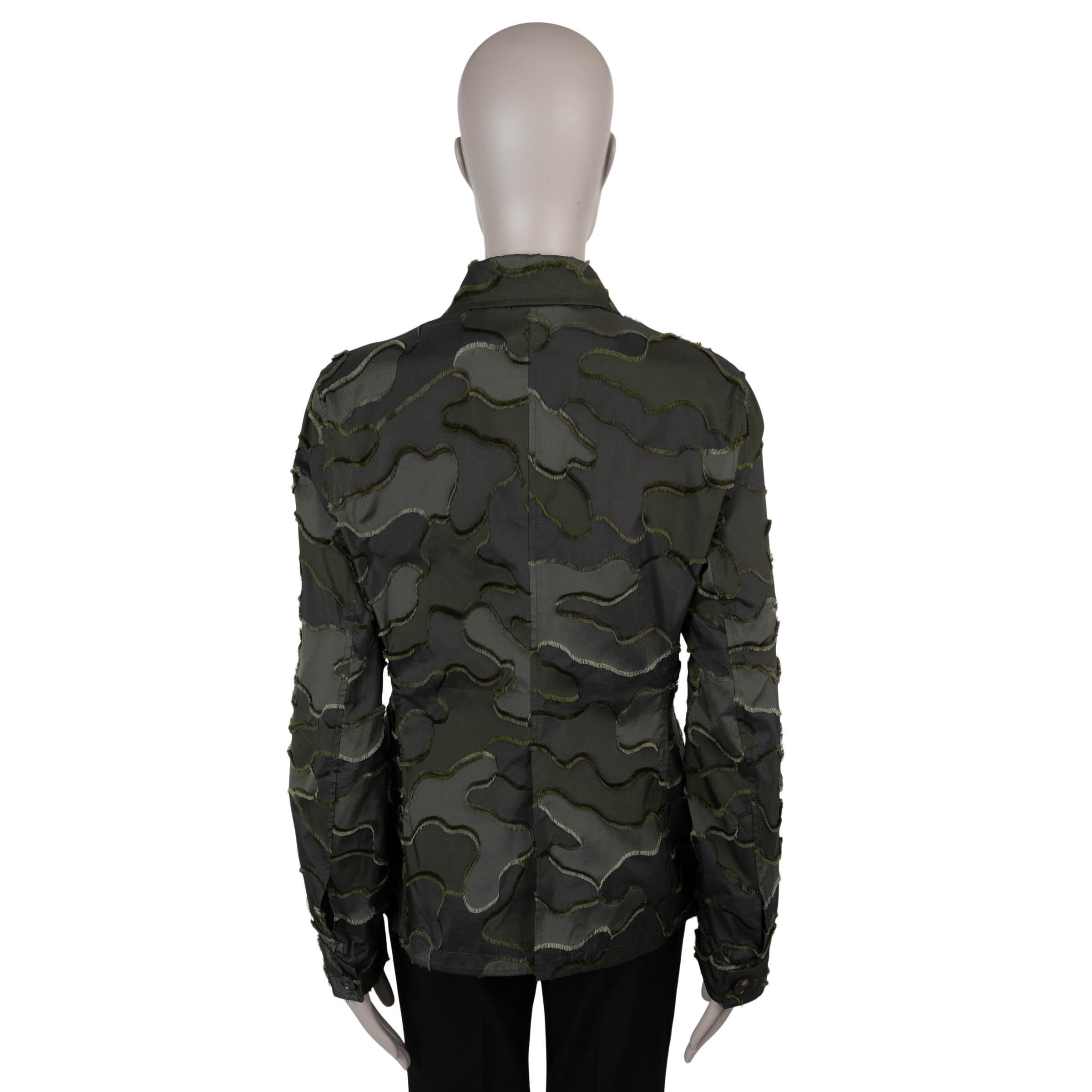 Nero CHRISTIAN DIOR verde poliestere 2020 CAMOUFLAGE UTILITARIANA Giacca 42 L. in vendita