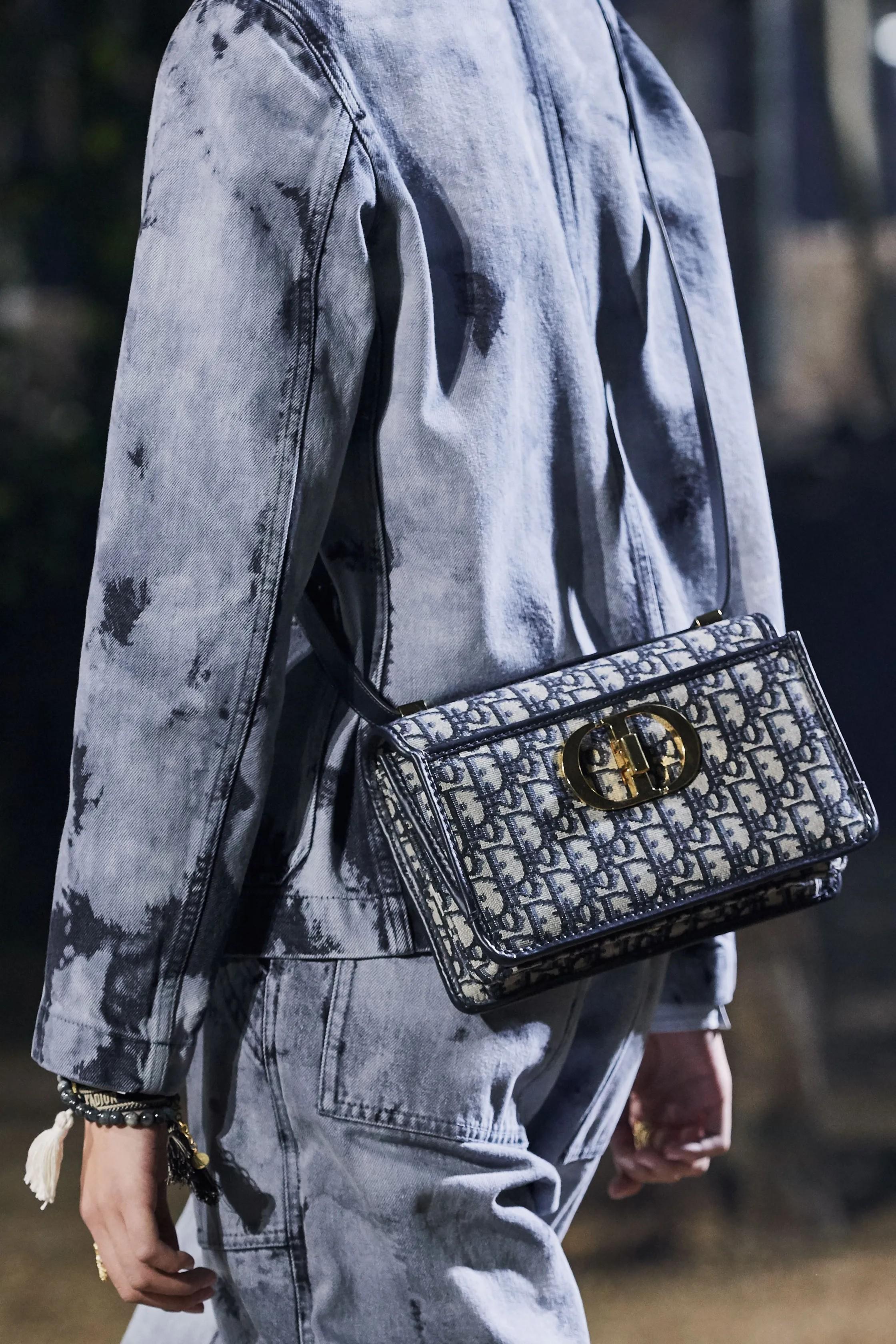 Christian Dior - Giacca in cotone grigio 2020 BLEACHED TIE-DYE DENIM 38 S in vendita 6