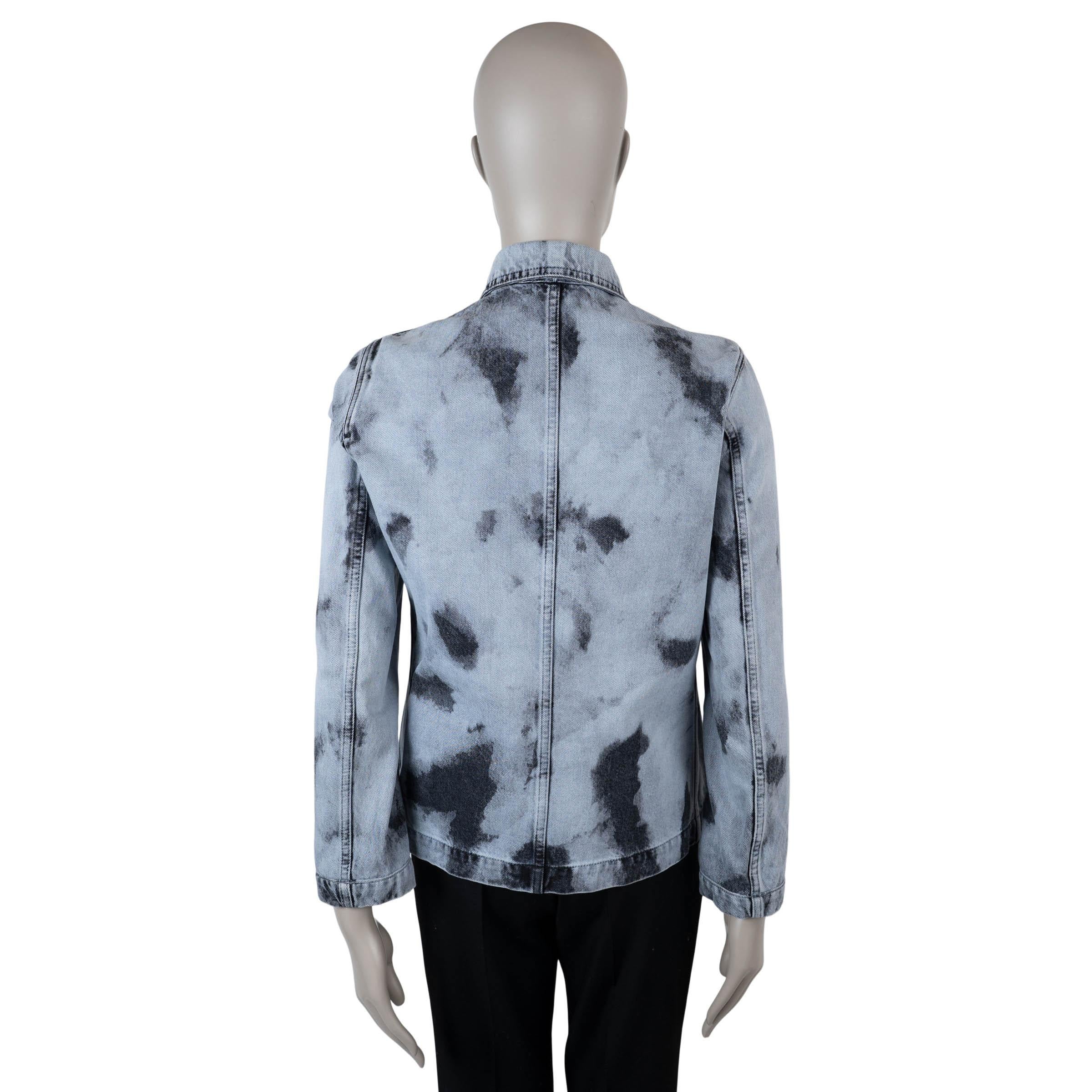 Grigio Christian Dior - Giacca in cotone grigio 2020 BLEACHED TIE-DYE DENIM 38 S in vendita