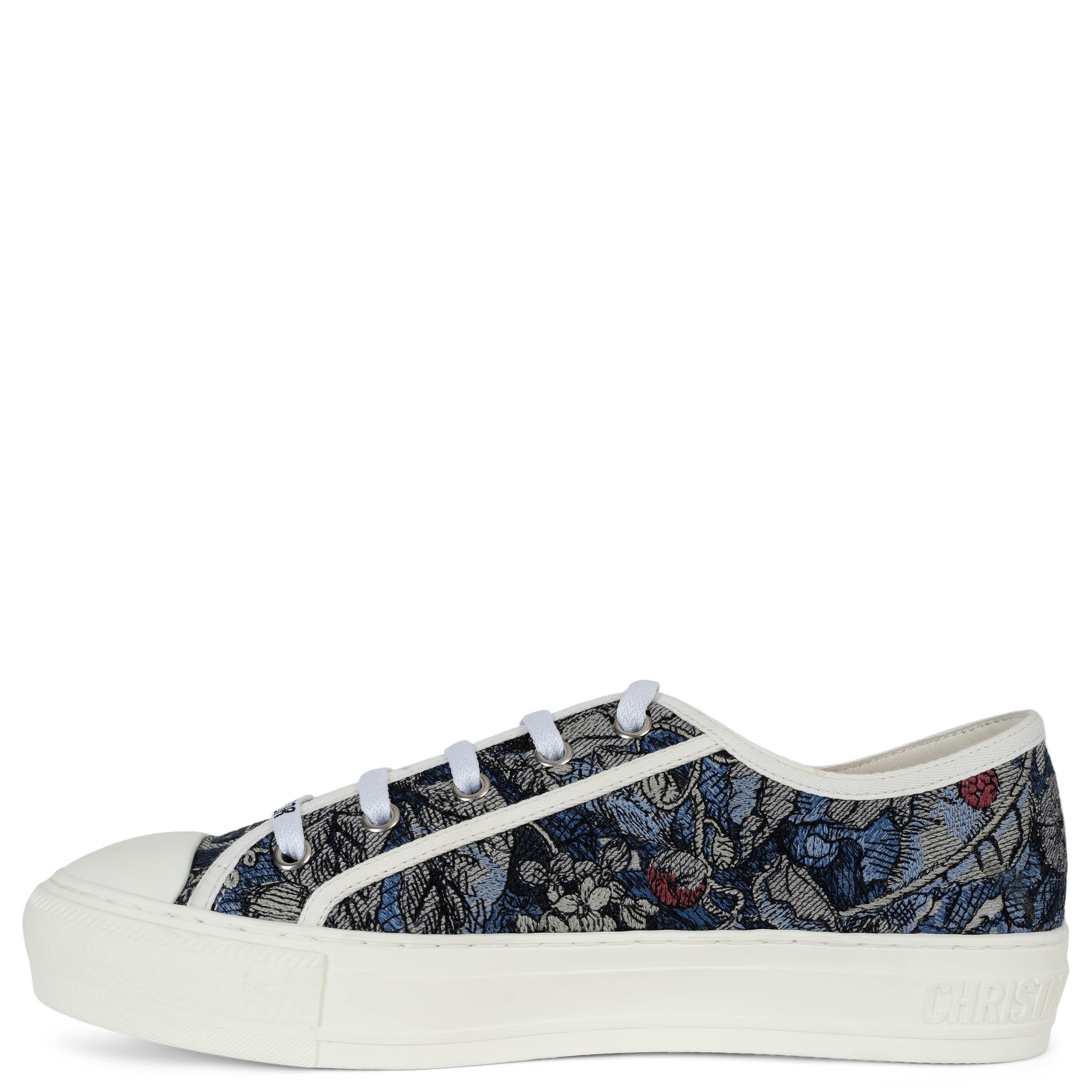 Gray CHRISTIAN DIOR grey JARIN MAGIQUE WALK'N'DIOR LOW TOP Sneakers Shoes 38 For Sale