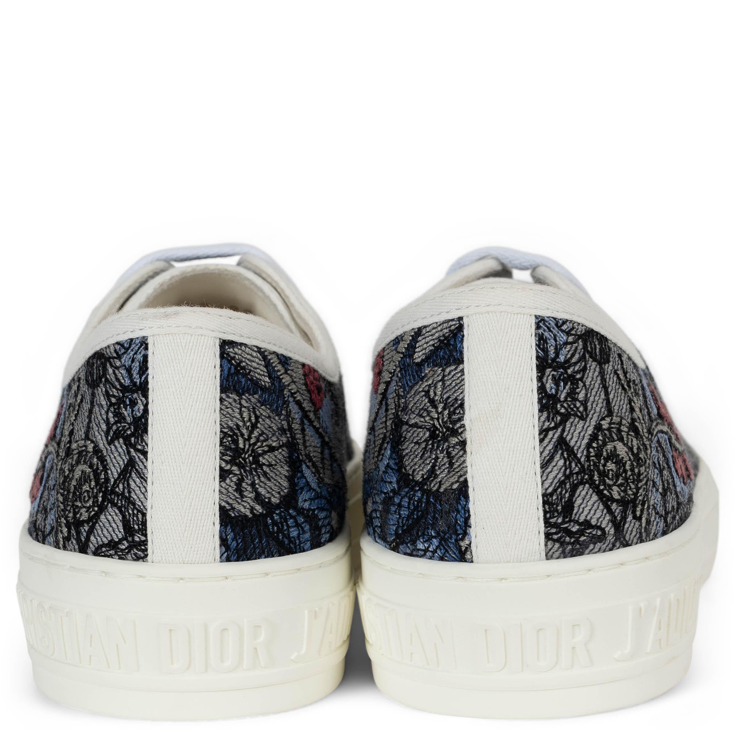 Women's CHRISTIAN DIOR grey JARIN MAGIQUE WALK'N'DIOR LOW TOP Sneakers Shoes 38 For Sale