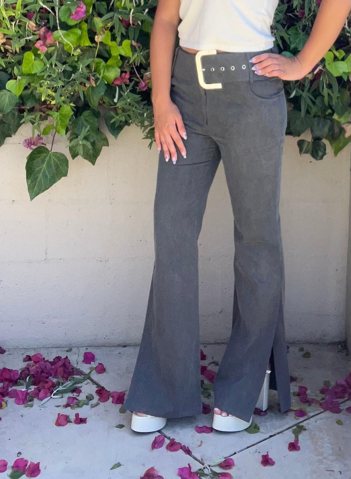 Christian Dior - Pantalon en jean gris, taille 10 en vente 8