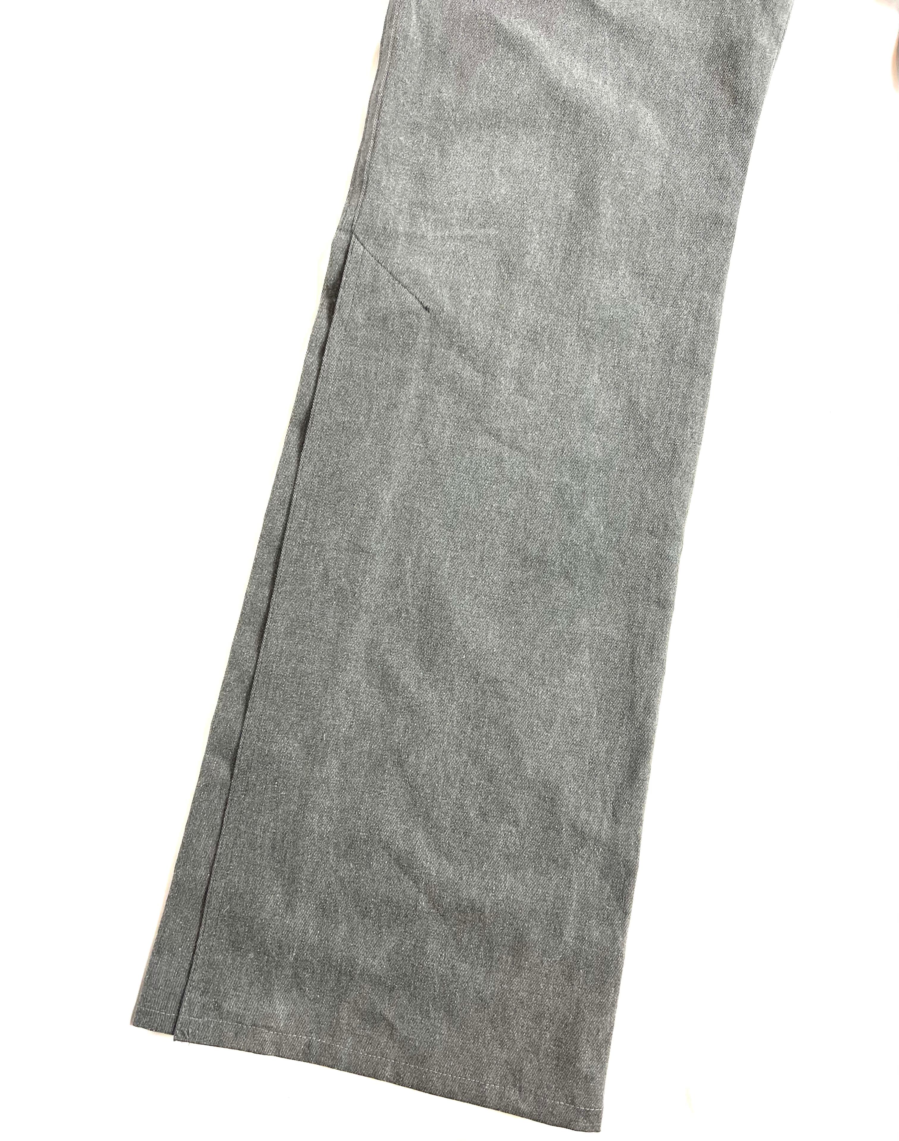 Christian Dior - Pantalon en jean gris, taille 10 en vente 1