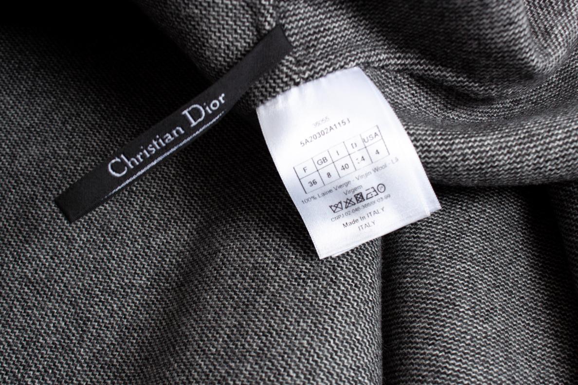 Women's Christian Dior, Grey wool A line skirt For Sale