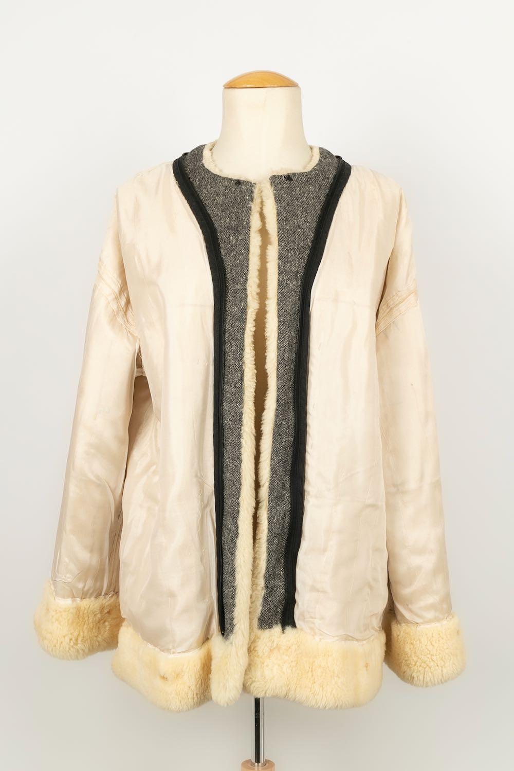 Christian Dior Grey Wool Coat, 2008 For Sale 7