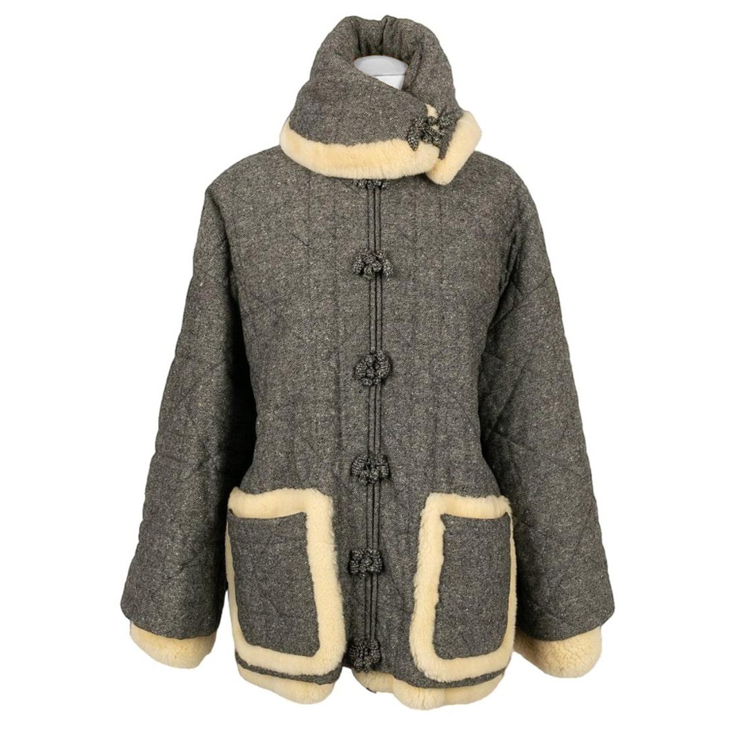 Christian Dior Cappotto di lana grigio, 2008