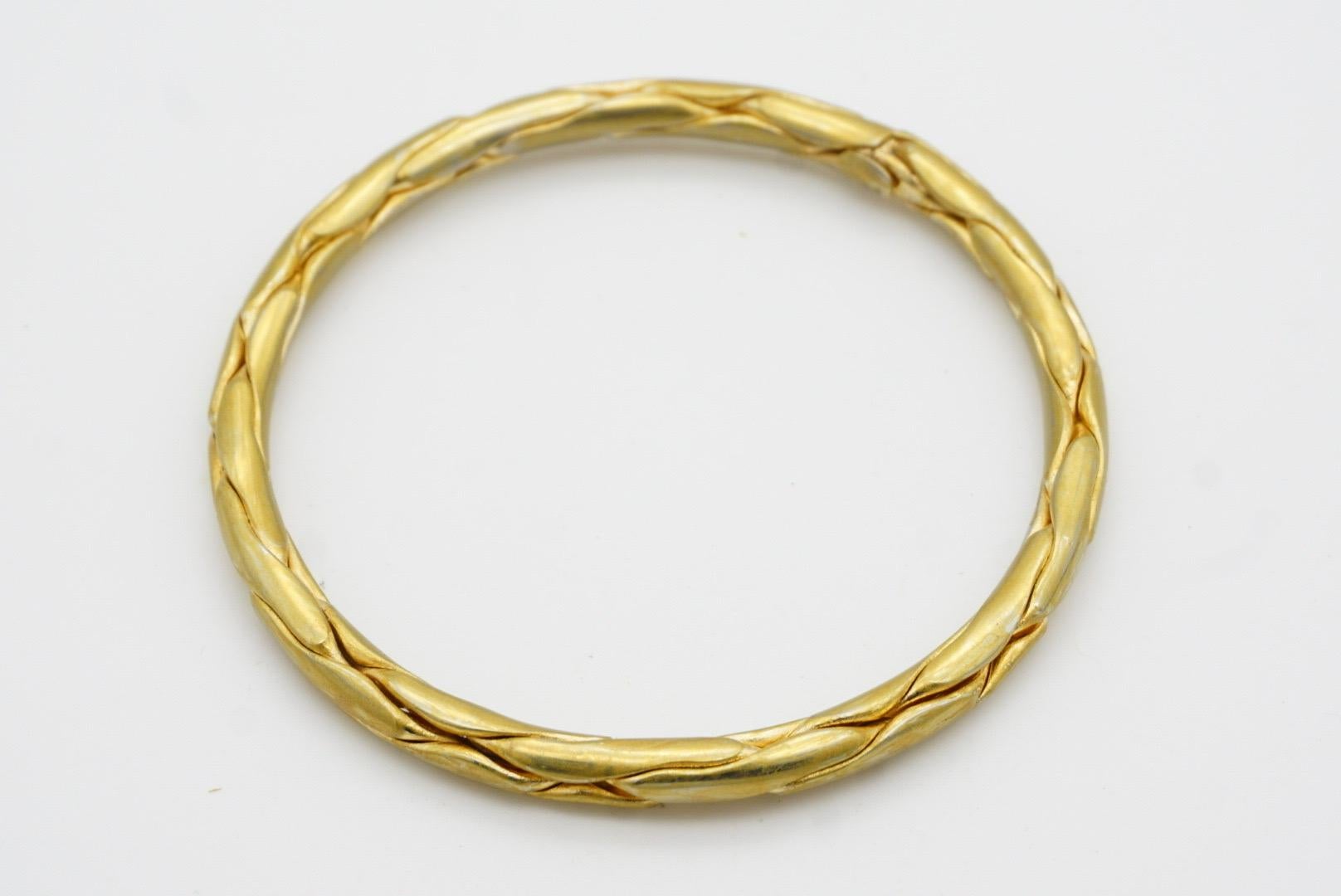 Christian Dior GROSSE 1958 Double Hinged Rolled Cube Link Bangle Cuff Bracelet in vendita 6