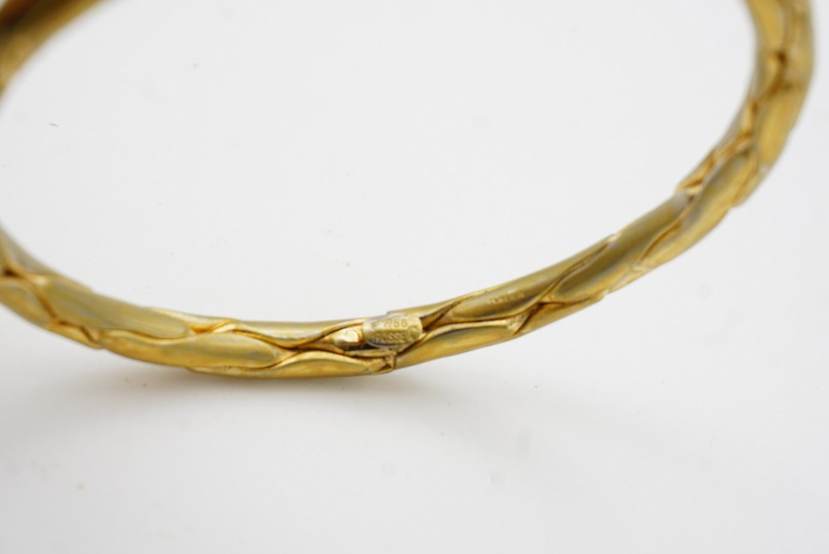 Christian Dior GROSSE 1958 Double Hinged Rolled Cube Link Bangle Cuff Bracelet in vendita 8