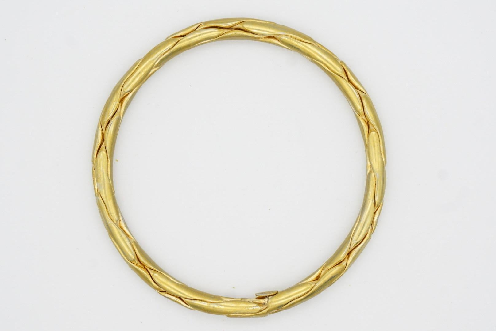 Christian Dior GROSSE 1958 Double Hinged Rolled Cube Link Bangle Cuff Bracelet in vendita 9