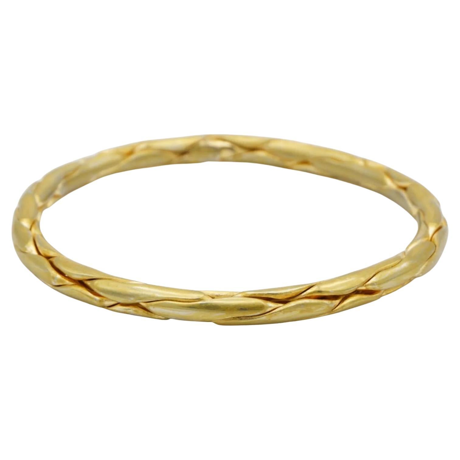 Christian Dior GROSSE 1958 Double Hinged Rolled Cube Link Bangle Cuff Bracelet
