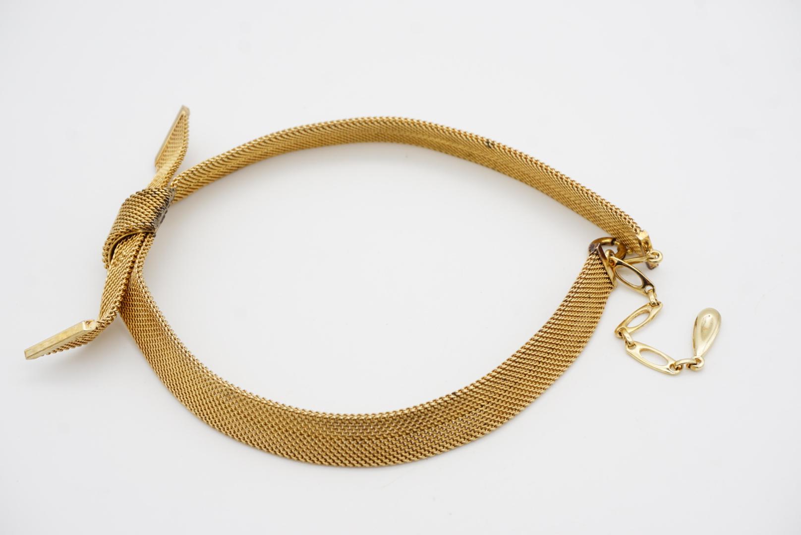 Christian Dior GROSSE 1958 Collana con nodo grande, fiocco, farfalla e maglia intrecciata in vendita 6