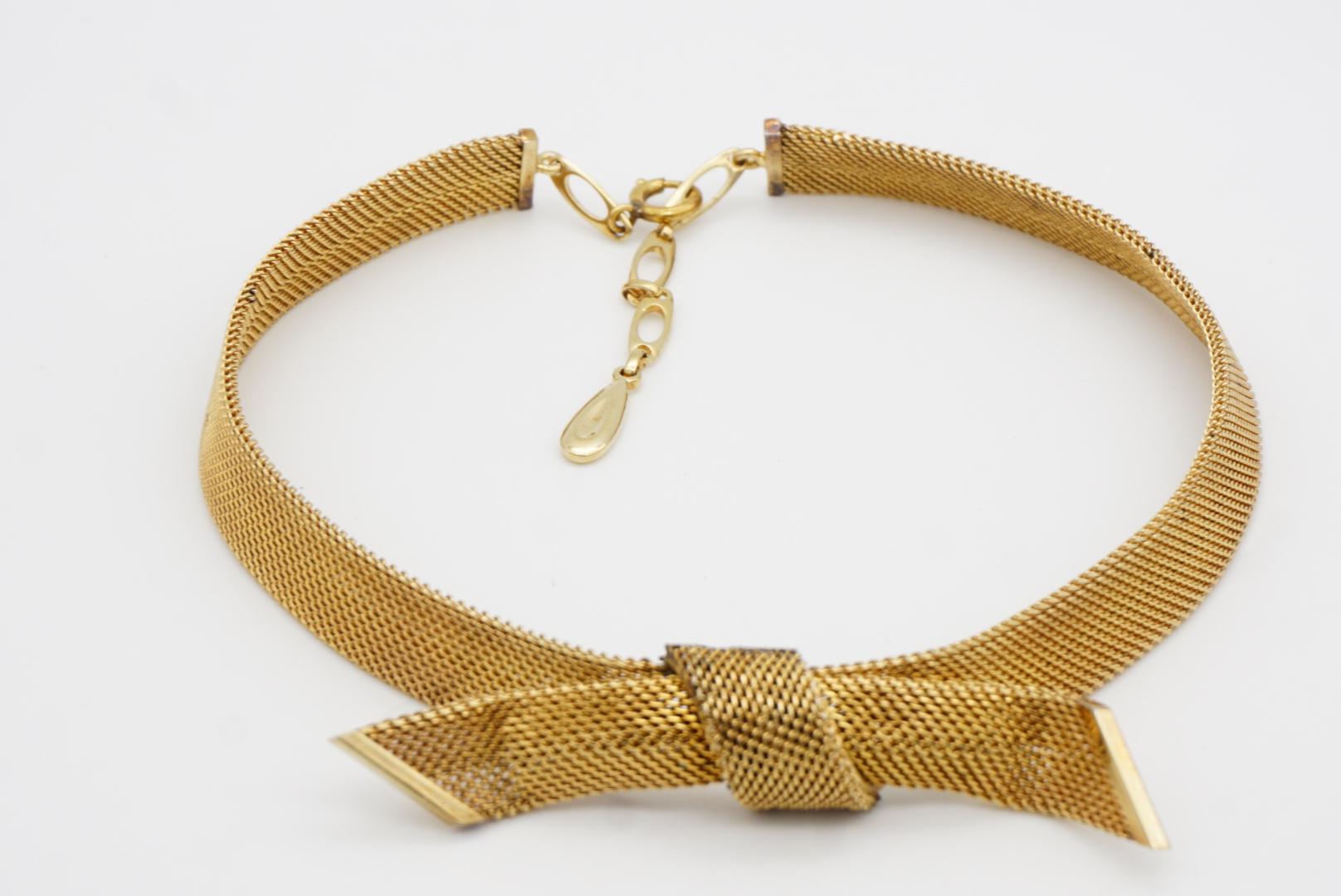 Christian Dior GROSSE 1958 Collana con nodo grande, fiocco, farfalla e maglia intrecciata in vendita 4