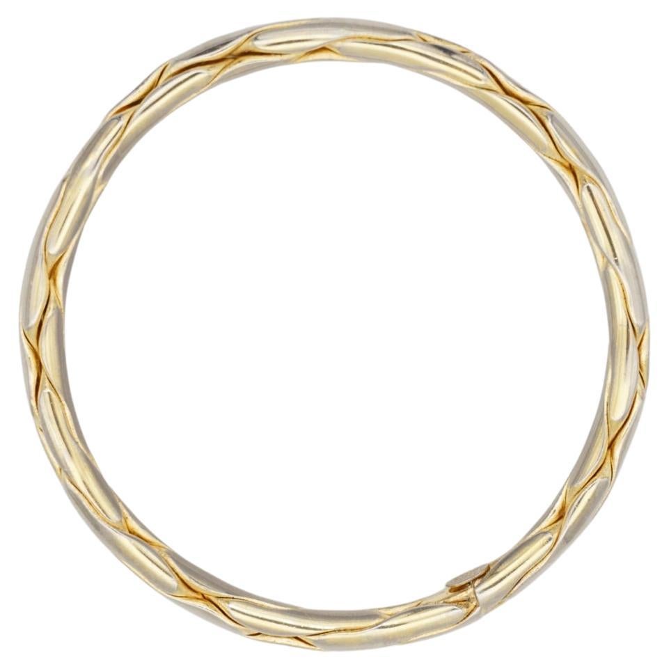 Christian Dior GROSSE 1958 Unisex Hinged Twist Spiral Chunky Bangle Bracelet, Gold Tone

A very beautiful bracelet by GROSSE, signed at the back. 100% Genuine.

Good condition, colour loss, but very good quality and still good to wear.

Size: