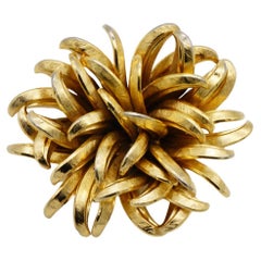 Christian Dior GROSSE 1958 Vintage Large Cluster Flourish Flower Chunky Brooch